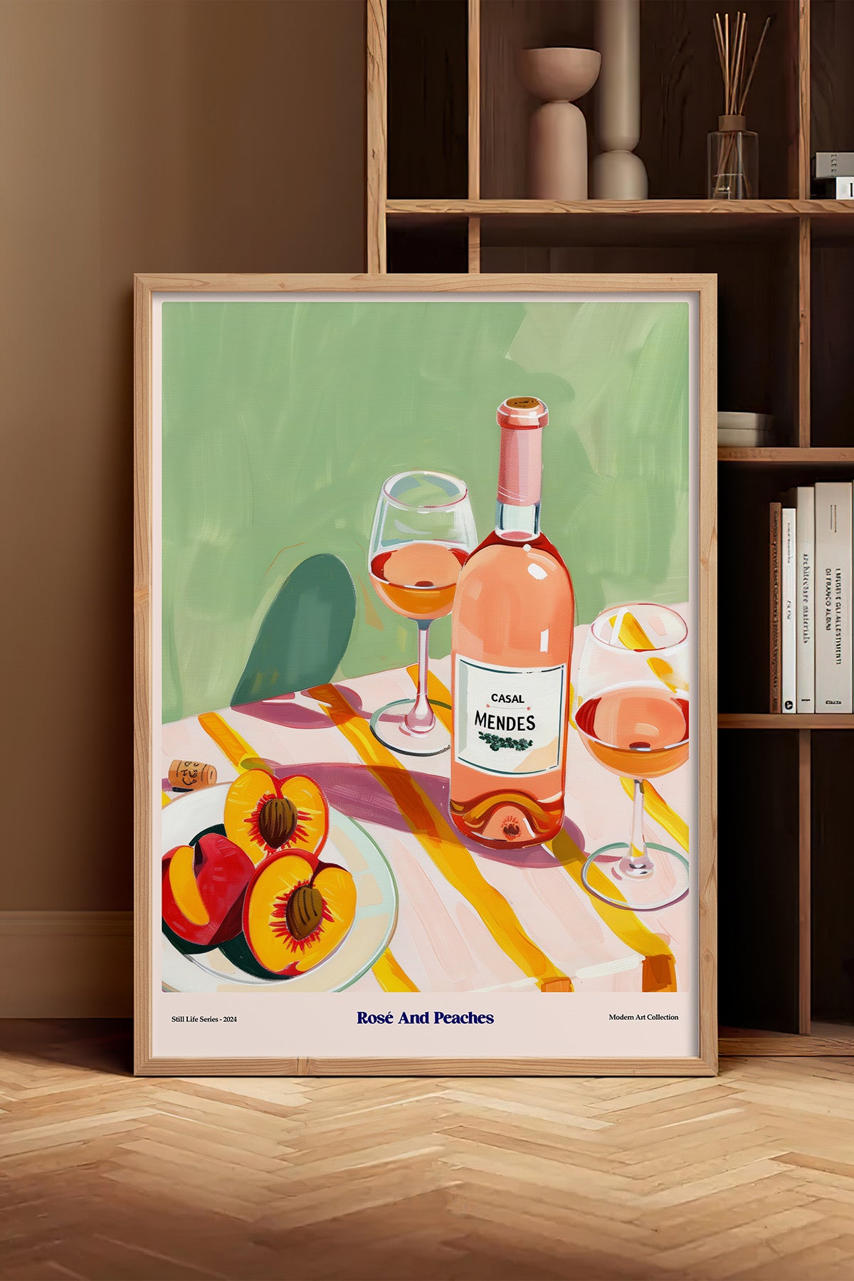 HOMEPACK Ahşap Çerçeveli Tablo Çerçeveli Poster Sanatsal Modern Duvar Dekoru TK-1410