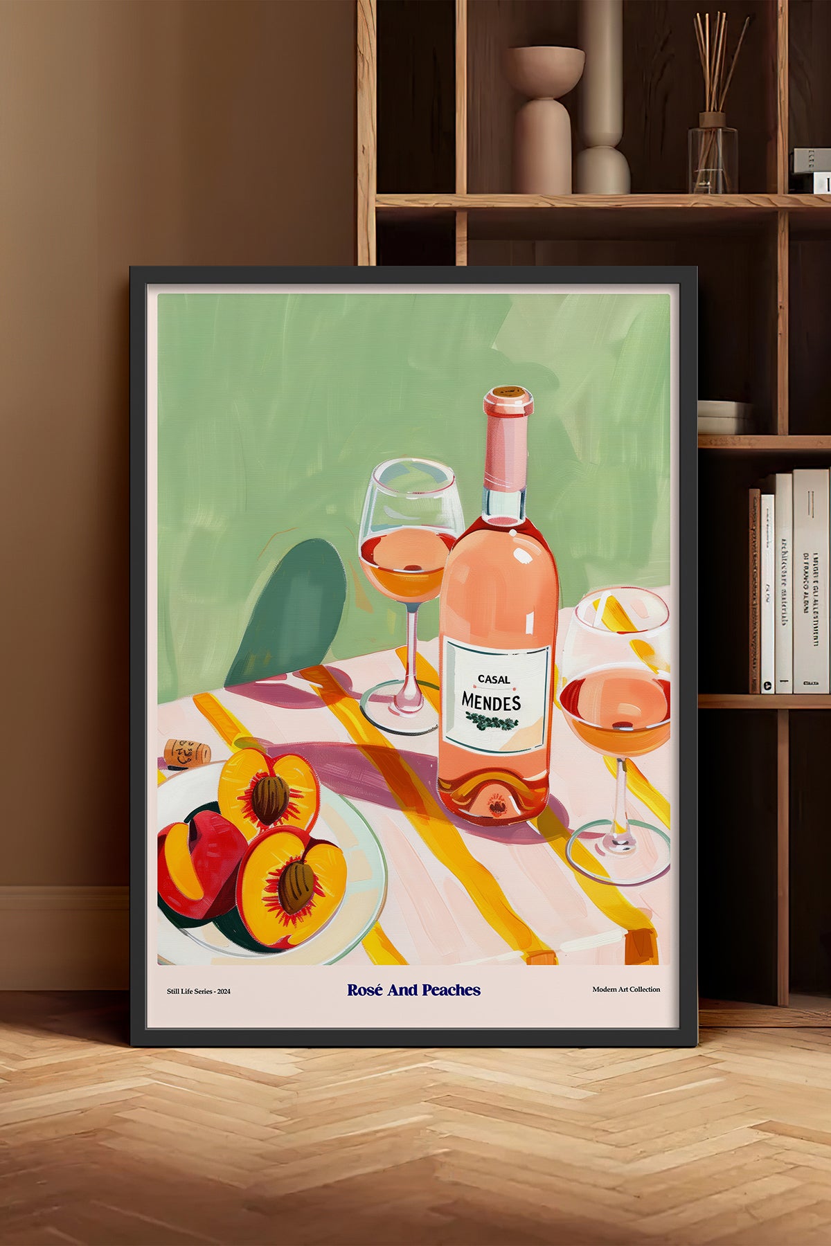 HOMEPACK Ahşap Çerçeveli Tablo Çerçeveli Poster Sanatsal Modern Duvar Dekoru TK-1410