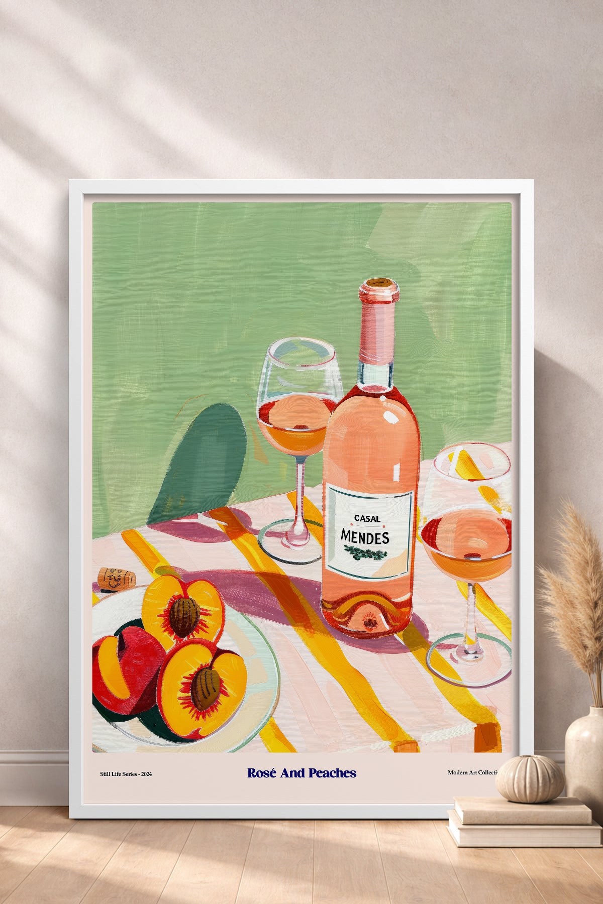 HOMEPACK Ahşap Çerçeveli Tablo Çerçeveli Poster Sanatsal Modern Duvar Dekoru TK-1410