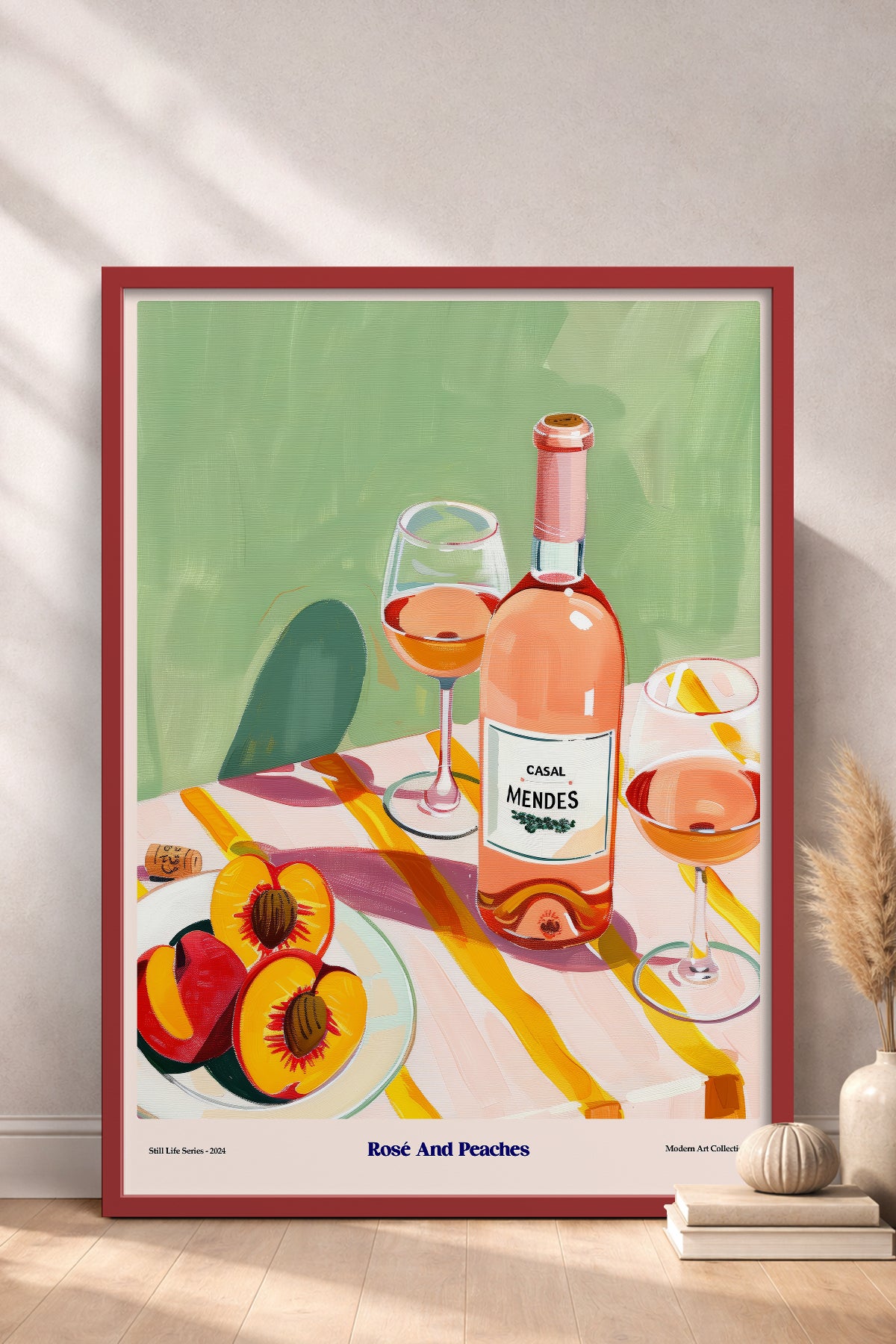 HOMEPACK Ahşap Çerçeveli Tablo Çerçeveli Poster Sanatsal Modern Duvar Dekoru TK-1410