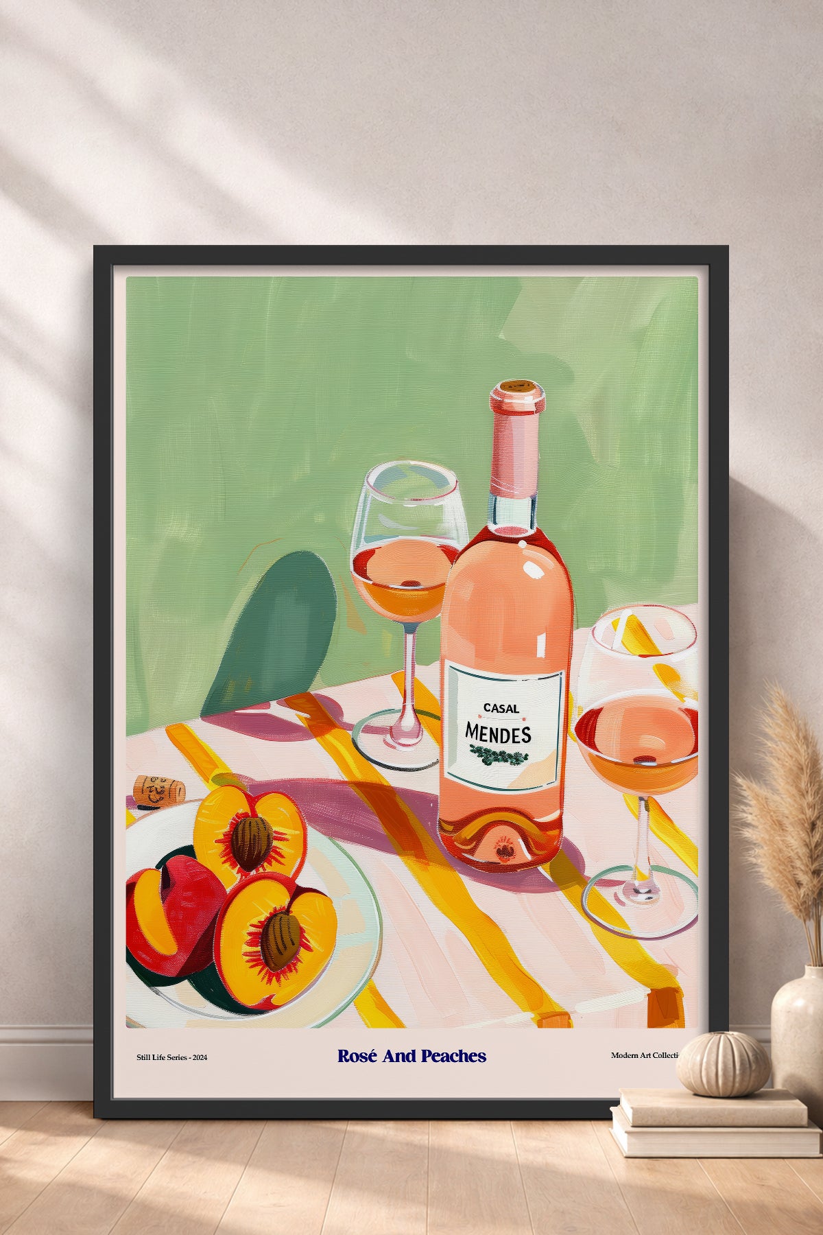 HOMEPACK Ahşap Çerçeveli Tablo Çerçeveli Poster Sanatsal Modern Duvar Dekoru TK-1410