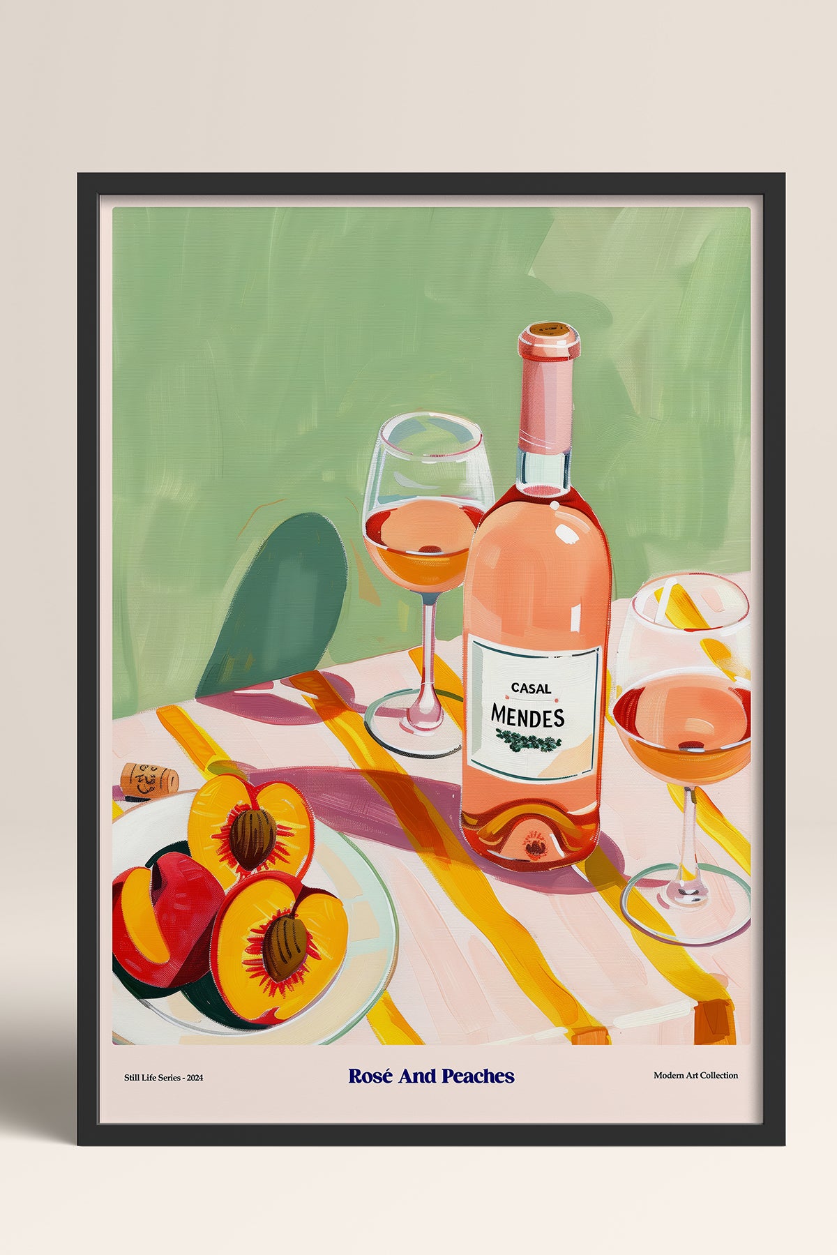 HOMEPACK Ahşap Çerçeveli Tablo Çerçeveli Poster Sanatsal Modern Duvar Dekoru TK-1410