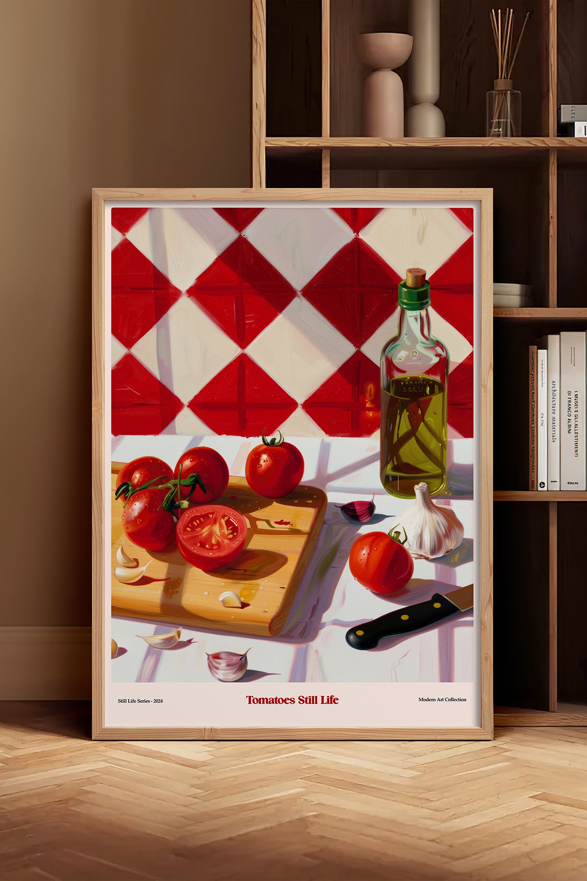HOMEPACK Ahşap Çerçeveli Tablo Çerçeveli Poster Sanatsal Modern Duvar Dekoru TK-1411