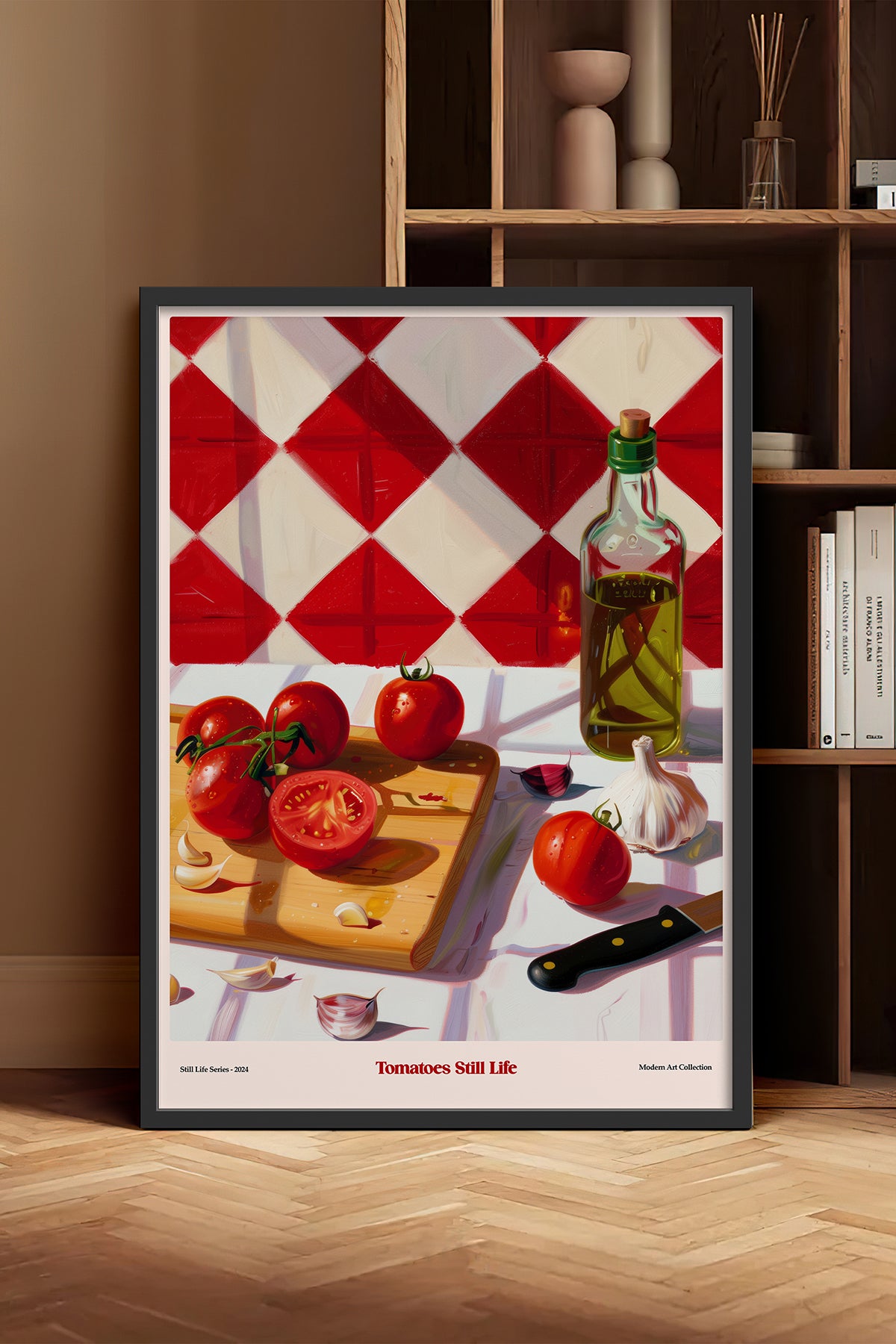 HOMEPACK Ahşap Çerçeveli Tablo Çerçeveli Poster Sanatsal Modern Duvar Dekoru TK-1411