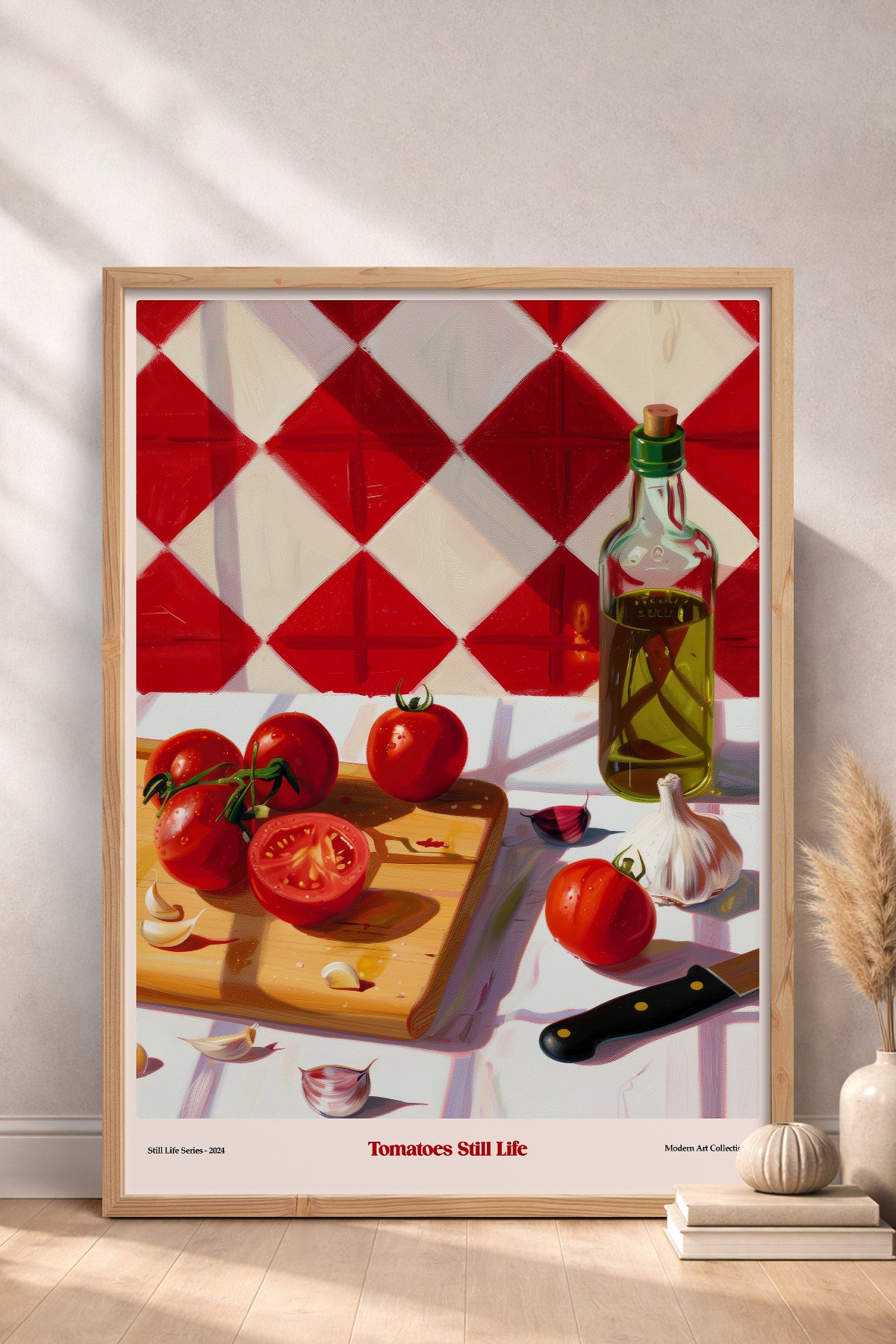 HOMEPACK Ahşap Çerçeveli Tablo Çerçeveli Poster Sanatsal Modern Duvar Dekoru TK-1411