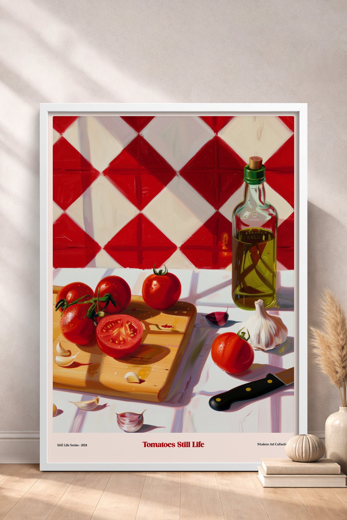 HOMEPACK Ahşap Çerçeveli Tablo Çerçeveli Poster Sanatsal Modern Duvar Dekoru TK-1411