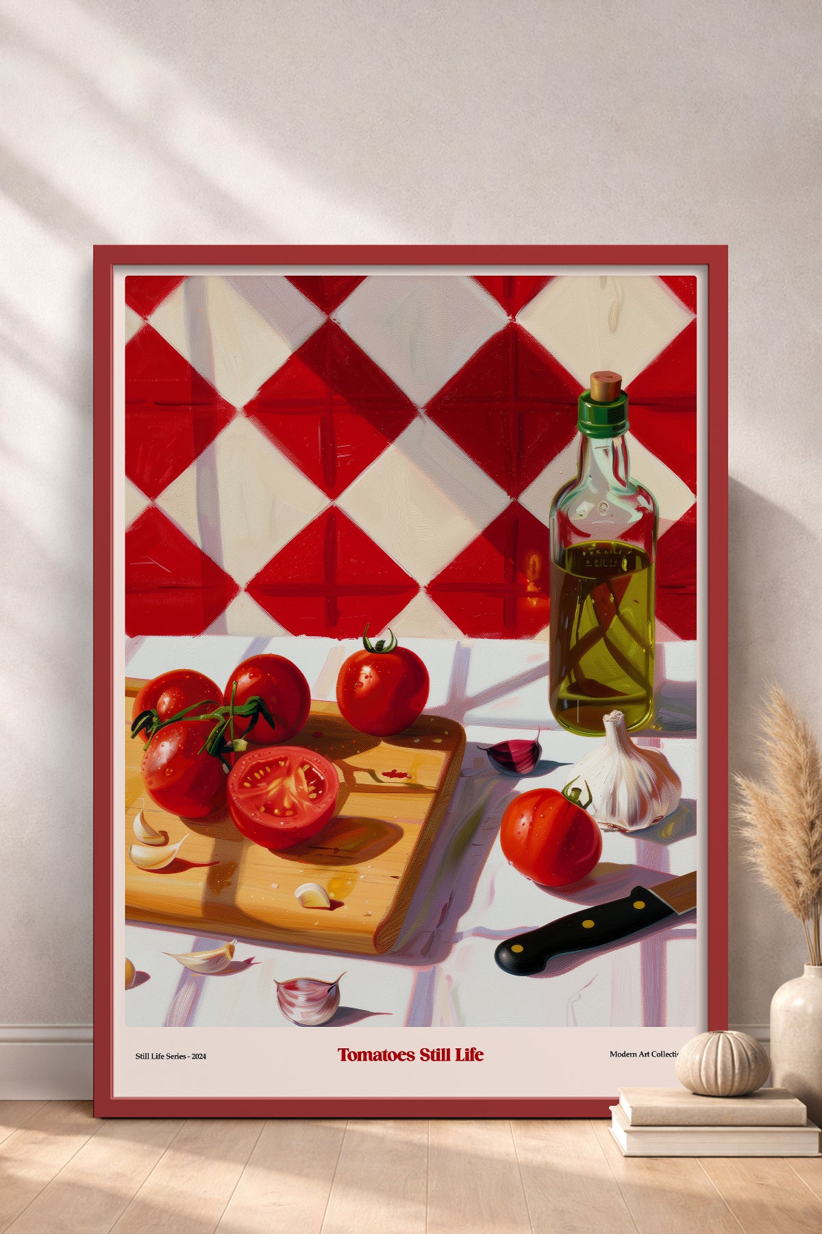 HOMEPACK Ahşap Çerçeveli Tablo Çerçeveli Poster Sanatsal Modern Duvar Dekoru TK-1411