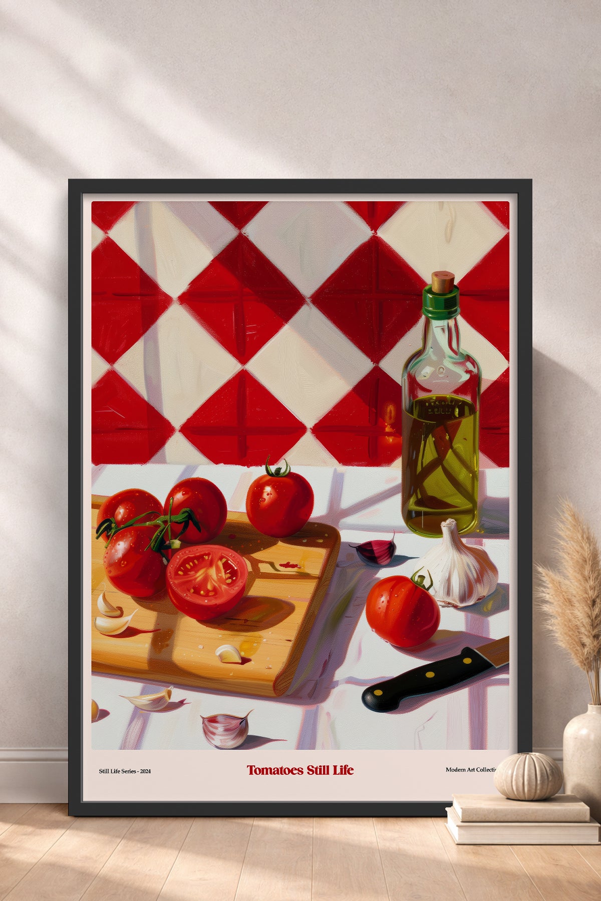 HOMEPACK Ahşap Çerçeveli Tablo Çerçeveli Poster Sanatsal Modern Duvar Dekoru TK-1411