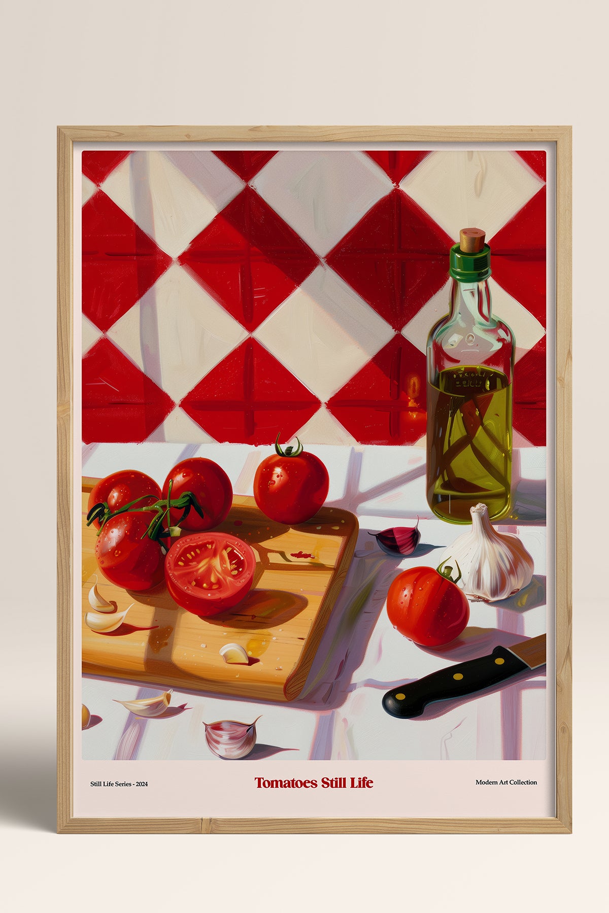 HOMEPACK Ahşap Çerçeveli Tablo Çerçeveli Poster Sanatsal Modern Duvar Dekoru TK-1411
