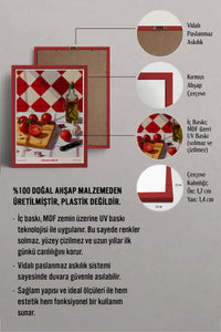 HOMEPACK Ahşap Çerçeveli Tablo Çerçeveli Poster Sanatsal Modern Duvar Dekoru TK-1411