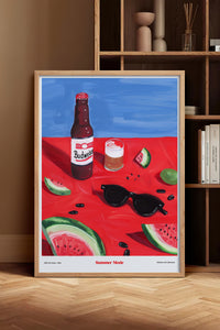 HOMEPACK Ahşap Çerçeveli Tablo Çerçeveli Poster Sanatsal Modern Duvar Dekoru TK-1412