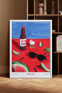 HOMEPACK Ahşap Çerçeveli Tablo Çerçeveli Poster Sanatsal Modern Duvar Dekoru TK-1412