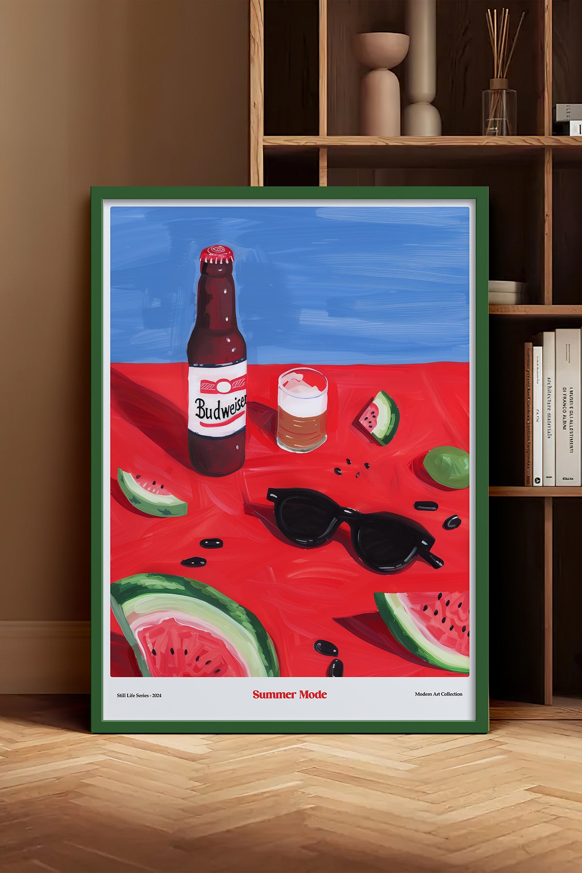 HOMEPACK Ahşap Çerçeveli Tablo Çerçeveli Poster Sanatsal Modern Duvar Dekoru TK-1412