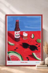 HOMEPACK Ahşap Çerçeveli Tablo Çerçeveli Poster Sanatsal Modern Duvar Dekoru TK-1412