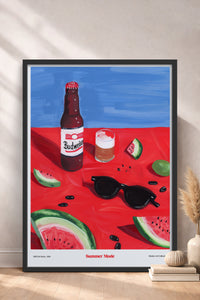 HOMEPACK Ahşap Çerçeveli Tablo Çerçeveli Poster Sanatsal Modern Duvar Dekoru TK-1412