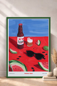 HOMEPACK Ahşap Çerçeveli Tablo Çerçeveli Poster Sanatsal Modern Duvar Dekoru TK-1412