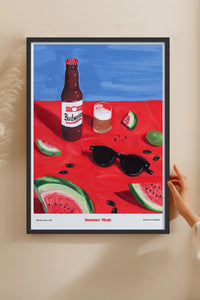 HOMEPACK Ahşap Çerçeveli Tablo Çerçeveli Poster Sanatsal Modern Duvar Dekoru TK-1412