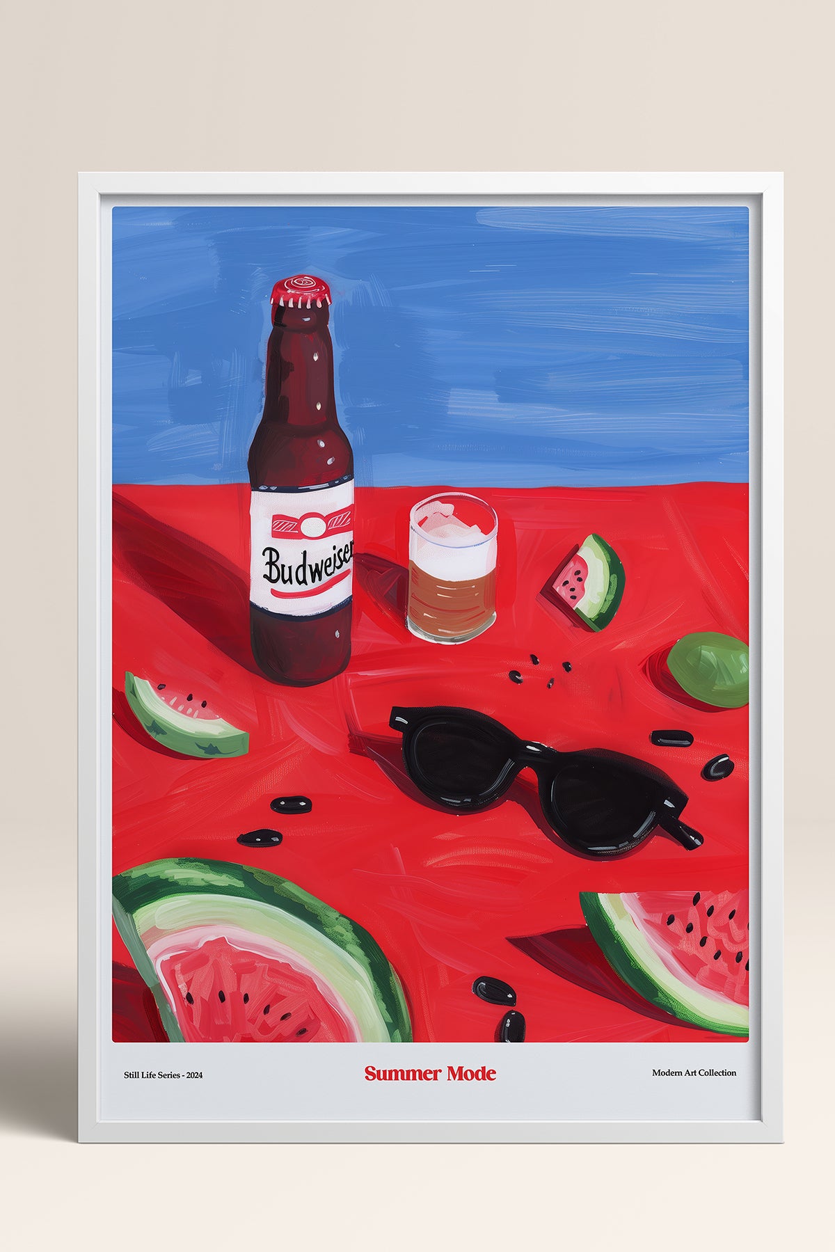 HOMEPACK Ahşap Çerçeveli Tablo Çerçeveli Poster Sanatsal Modern Duvar Dekoru TK-1412