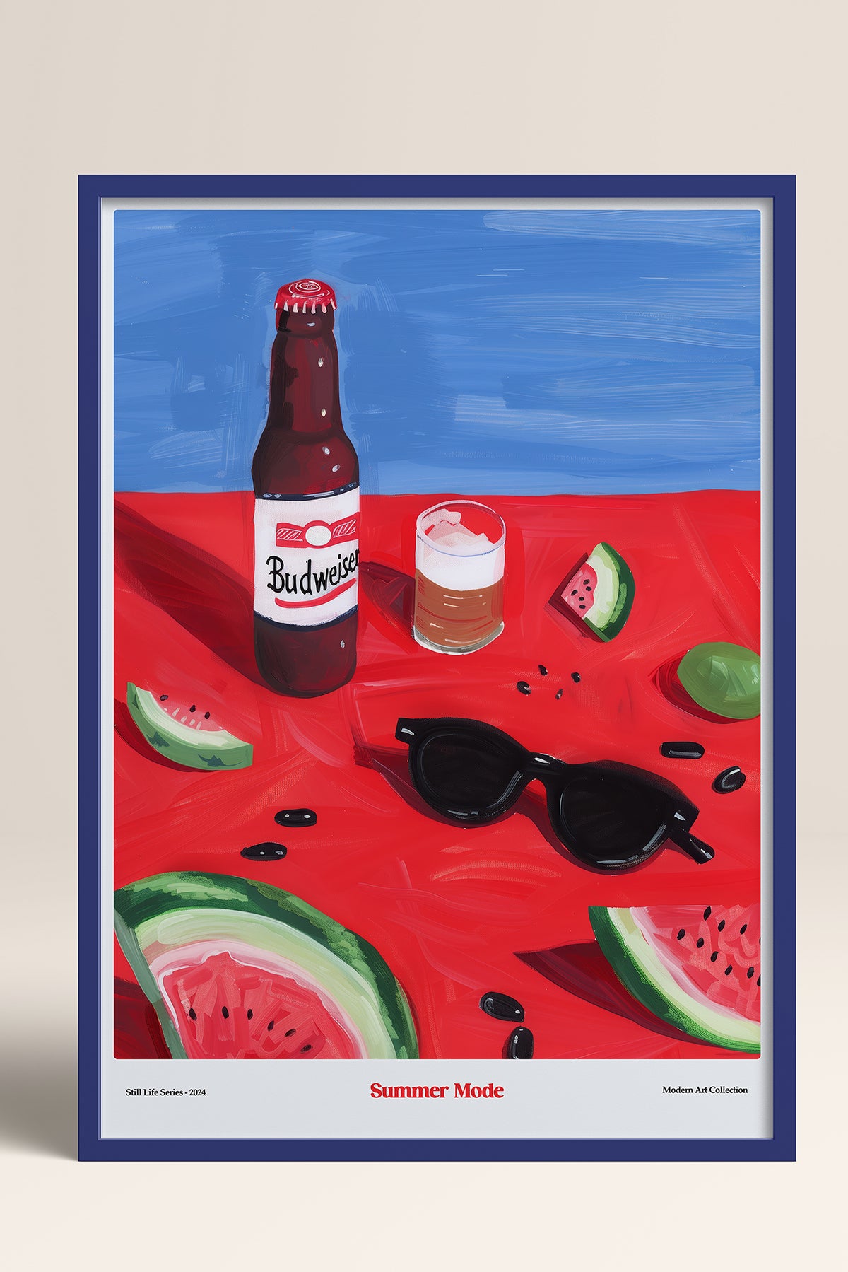 HOMEPACK Ahşap Çerçeveli Tablo Çerçeveli Poster Sanatsal Modern Duvar Dekoru TK-1412