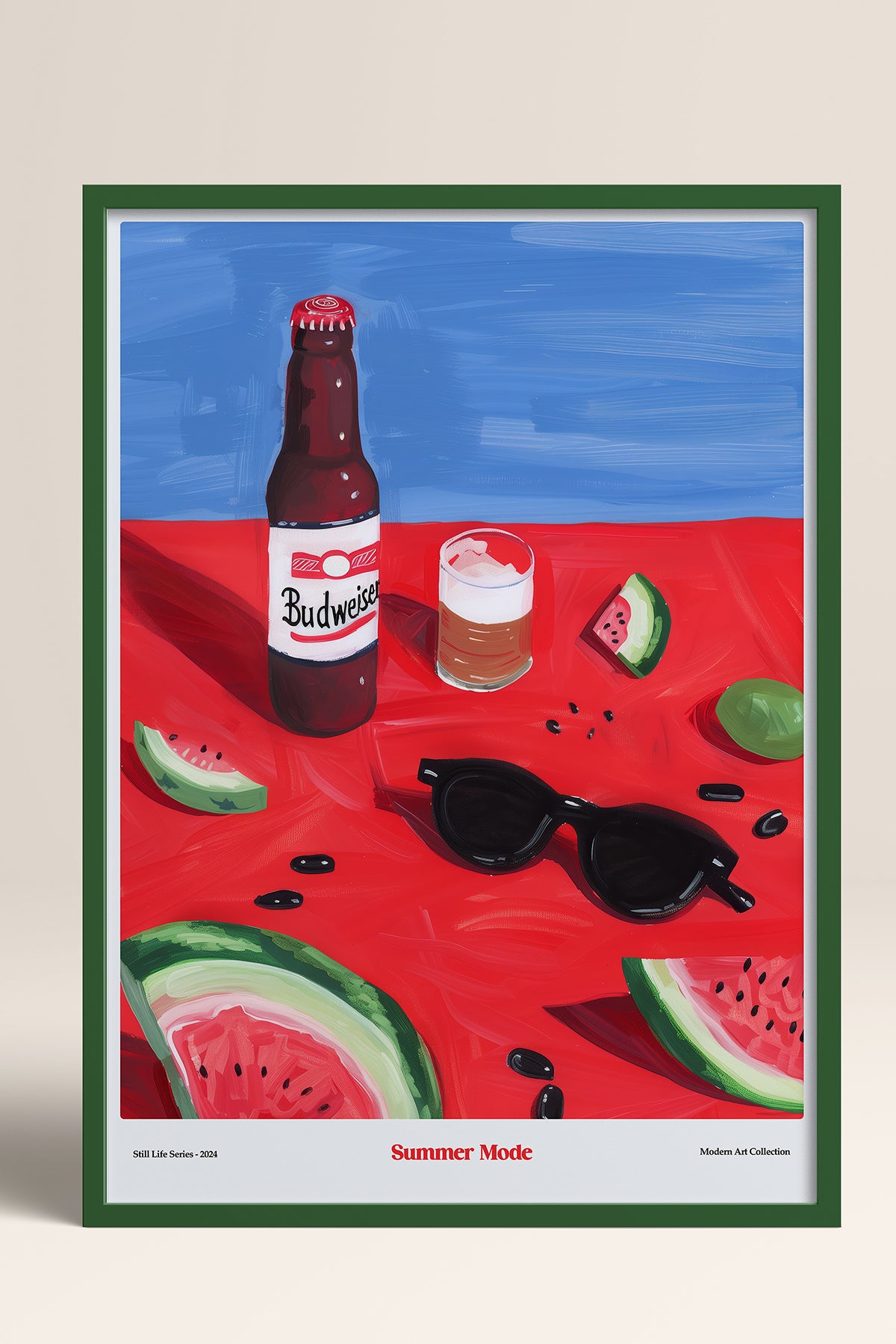 HOMEPACK Ahşap Çerçeveli Tablo Çerçeveli Poster Sanatsal Modern Duvar Dekoru TK-1412