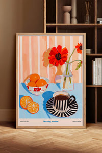 HOMEPACK Ahşap Çerçeveli Tablo Çerçeveli Poster Sanatsal Modern Duvar Dekoru TK-1413