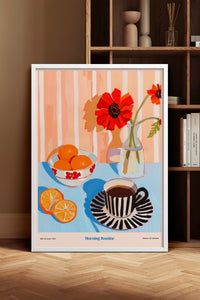 HOMEPACK Ahşap Çerçeveli Tablo Çerçeveli Poster Sanatsal Modern Duvar Dekoru TK-1413