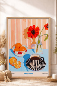 HOMEPACK Ahşap Çerçeveli Tablo Çerçeveli Poster Sanatsal Modern Duvar Dekoru TK-1413