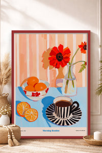 HOMEPACK Ahşap Çerçeveli Tablo Çerçeveli Poster Sanatsal Modern Duvar Dekoru TK-1413