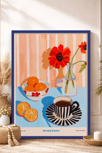 HOMEPACK Ahşap Çerçeveli Tablo Çerçeveli Poster Sanatsal Modern Duvar Dekoru TK-1413