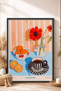 HOMEPACK Ahşap Çerçeveli Tablo Çerçeveli Poster Sanatsal Modern Duvar Dekoru TK-1413
