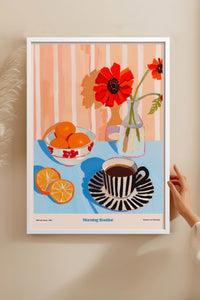 HOMEPACK Ahşap Çerçeveli Tablo Çerçeveli Poster Sanatsal Modern Duvar Dekoru TK-1413