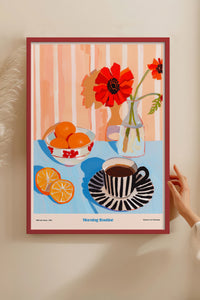 HOMEPACK Ahşap Çerçeveli Tablo Çerçeveli Poster Sanatsal Modern Duvar Dekoru TK-1413