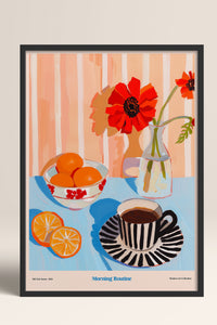 HOMEPACK Ahşap Çerçeveli Tablo Çerçeveli Poster Sanatsal Modern Duvar Dekoru TK-1413