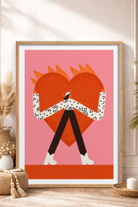 HOMEPACK Ahşap Çerçeveli Tablo Çerçeveli Poster Sanatsal Modern Duvar Dekoru TK-1417