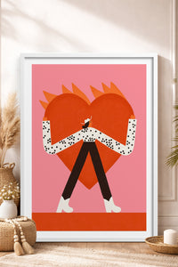 HOMEPACK Ahşap Çerçeveli Tablo Çerçeveli Poster Sanatsal Modern Duvar Dekoru TK-1417