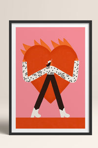 HOMEPACK Ahşap Çerçeveli Tablo Çerçeveli Poster Sanatsal Modern Duvar Dekoru TK-1417