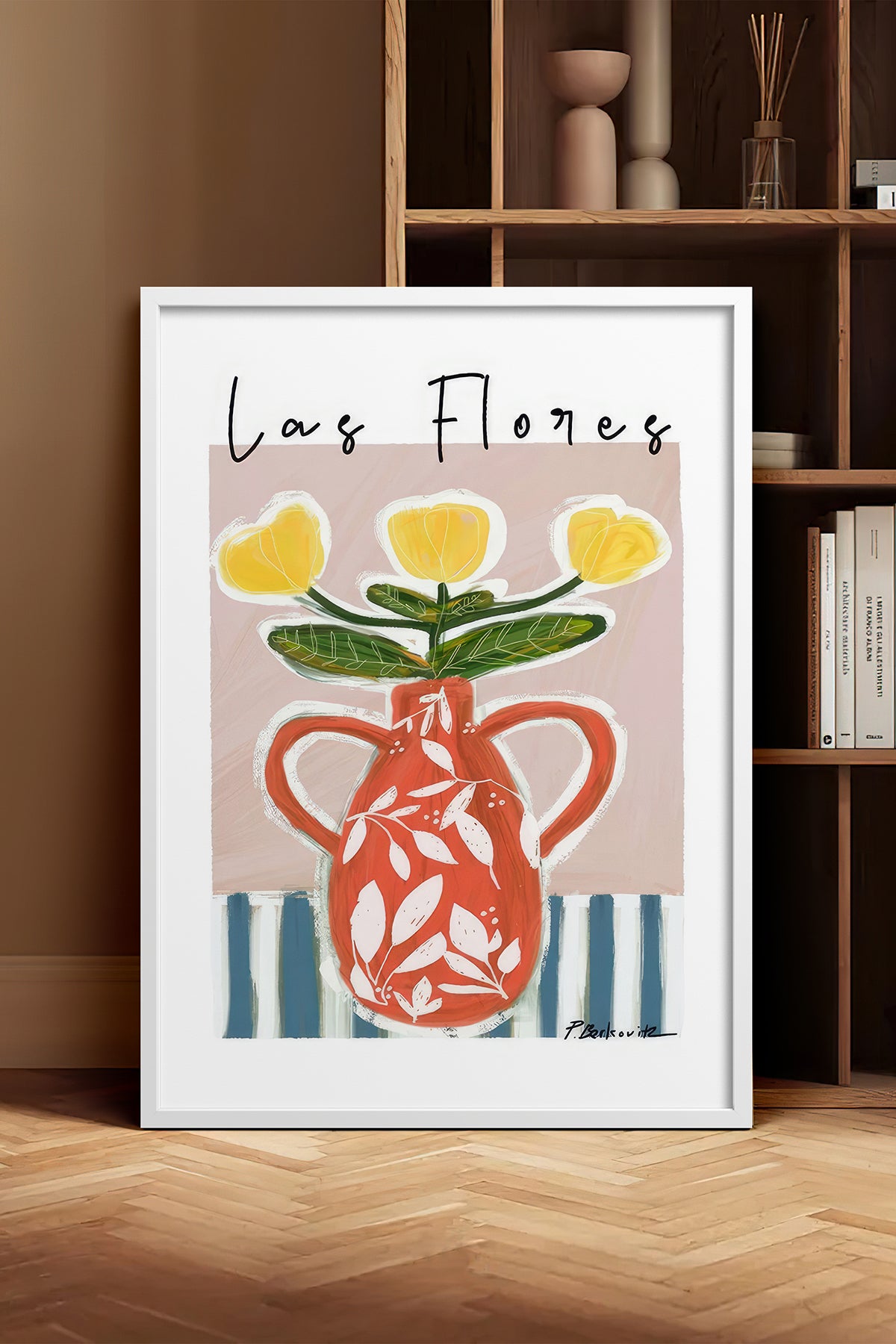 HOMEPACK Ahşap Çerçeveli Tablo Çerçeveli Poster Sanatsal Modern Duvar Dekoru TK-1418