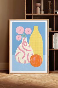 HOMEPACK Ahşap Çerçeveli Tablo Çerçeveli Poster Sanatsal Modern Duvar Dekoru TK-1419