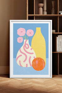 HOMEPACK Ahşap Çerçeveli Tablo Çerçeveli Poster Sanatsal Modern Duvar Dekoru TK-1419