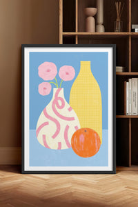 HOMEPACK Ahşap Çerçeveli Tablo Çerçeveli Poster Sanatsal Modern Duvar Dekoru TK-1419