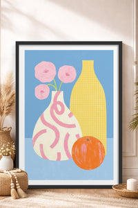 HOMEPACK Ahşap Çerçeveli Tablo Çerçeveli Poster Sanatsal Modern Duvar Dekoru TK-1419
