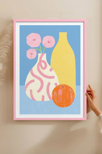 HOMEPACK Ahşap Çerçeveli Tablo Çerçeveli Poster Sanatsal Modern Duvar Dekoru TK-1419
