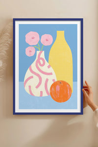 HOMEPACK Ahşap Çerçeveli Tablo Çerçeveli Poster Sanatsal Modern Duvar Dekoru TK-1419