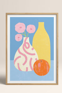 HOMEPACK Ahşap Çerçeveli Tablo Çerçeveli Poster Sanatsal Modern Duvar Dekoru TK-1419