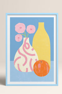 HOMEPACK Ahşap Çerçeveli Tablo Çerçeveli Poster Sanatsal Modern Duvar Dekoru TK-1419