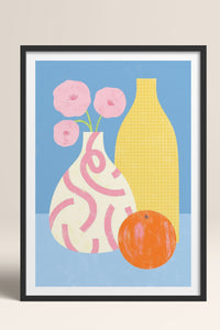 HOMEPACK Ahşap Çerçeveli Tablo Çerçeveli Poster Sanatsal Modern Duvar Dekoru TK-1419