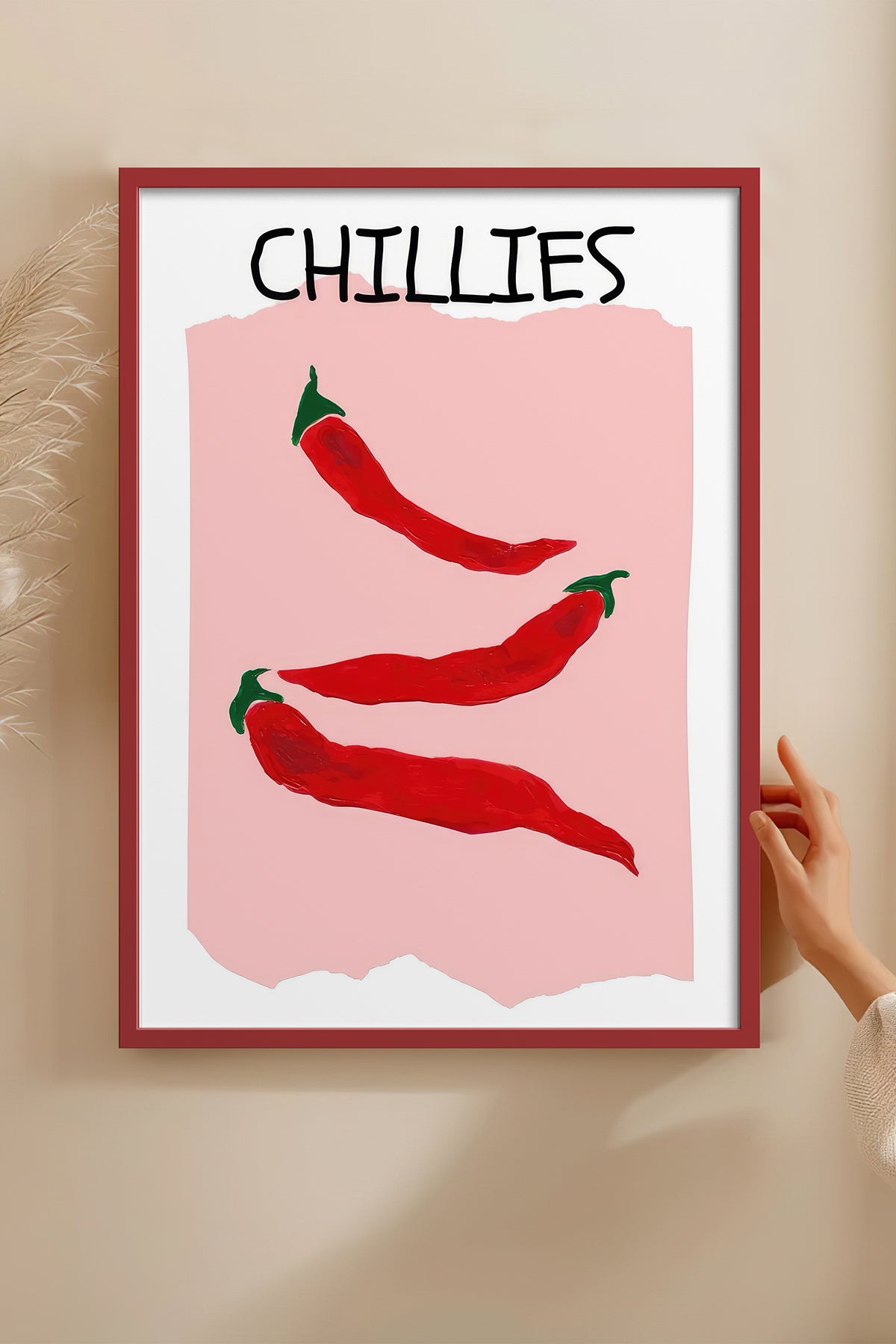 HOMEPACK Ahşap Çerçeveli Tablo Çerçeveli Poster Sanatsal Modern Duvar Dekoru TK-1420