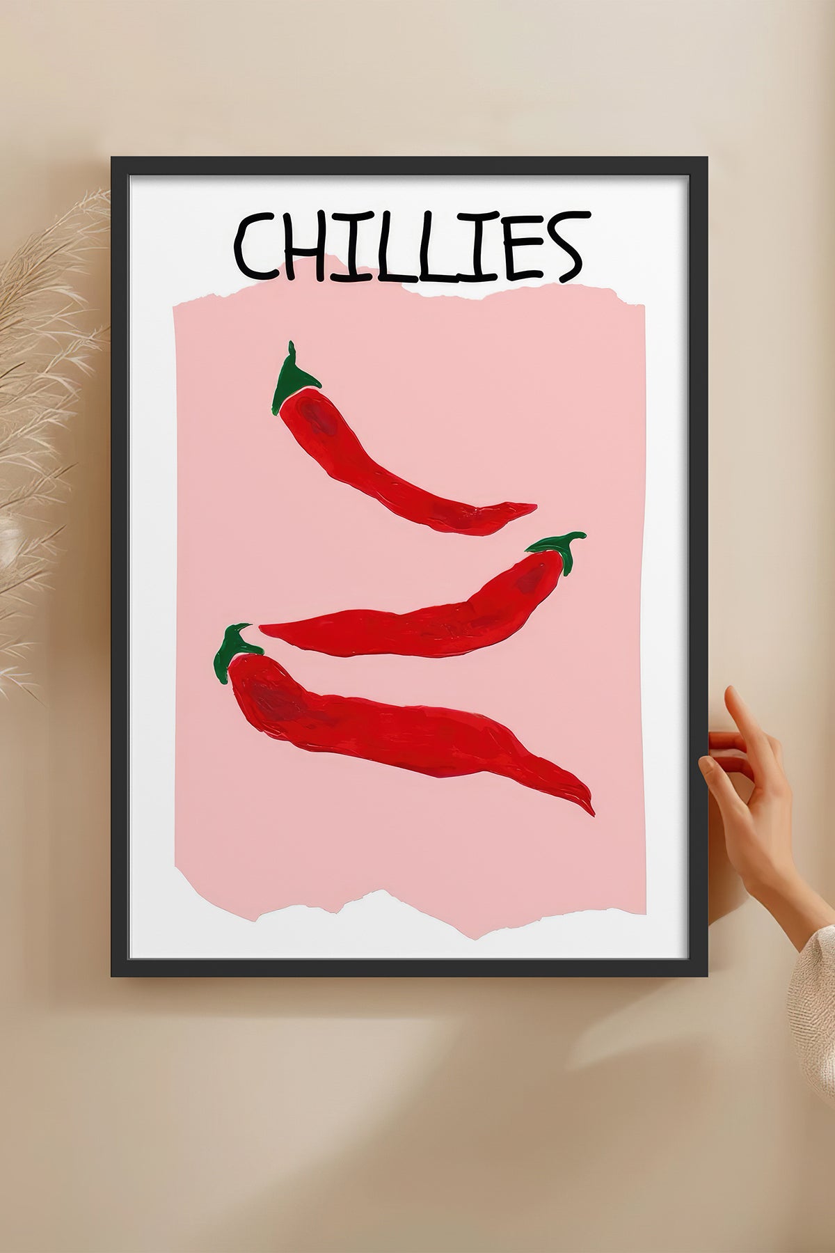 HOMEPACK Ahşap Çerçeveli Tablo Çerçeveli Poster Sanatsal Modern Duvar Dekoru TK-1420