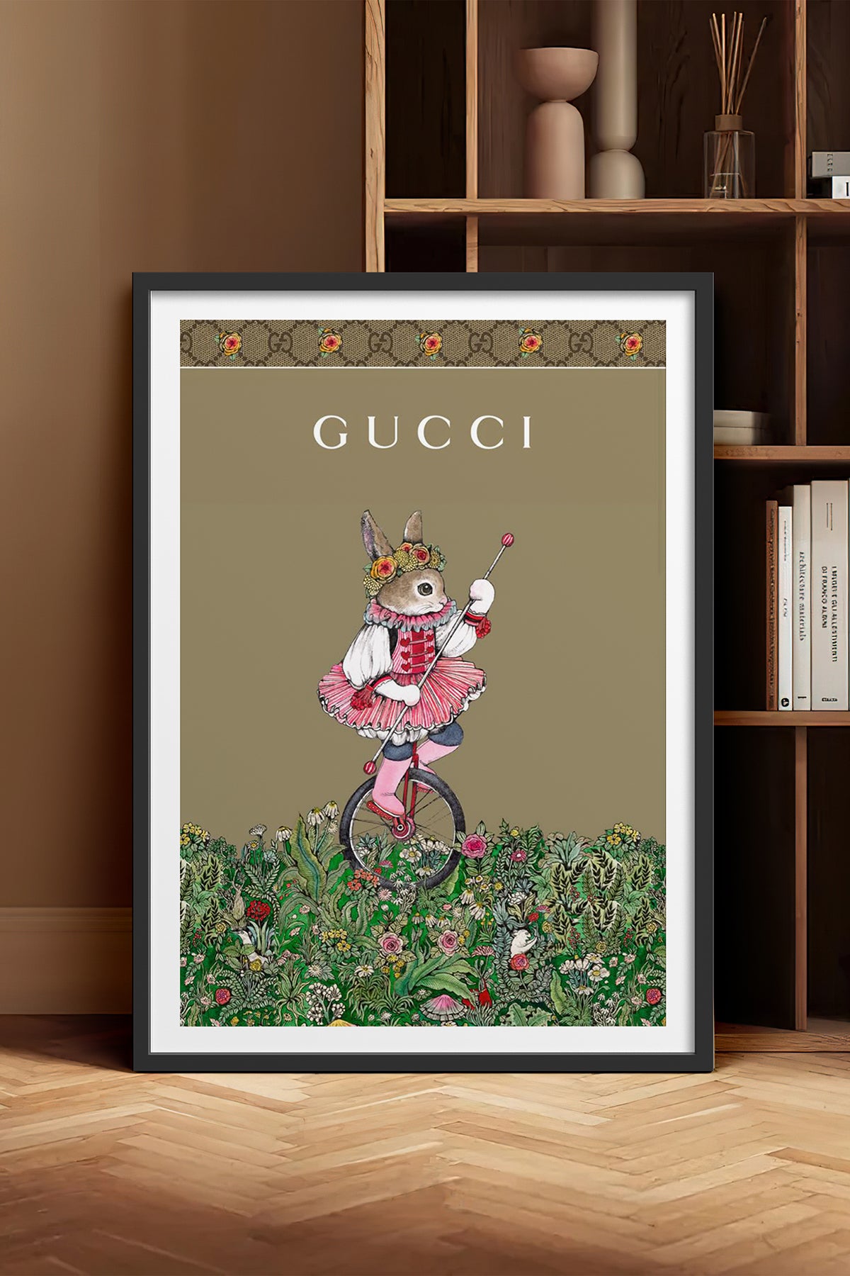 HOMEPACK Ahşap Çerçeveli Tablo Çerçeveli Poster Sanatsal Modern Duvar Dekoru TK-1421