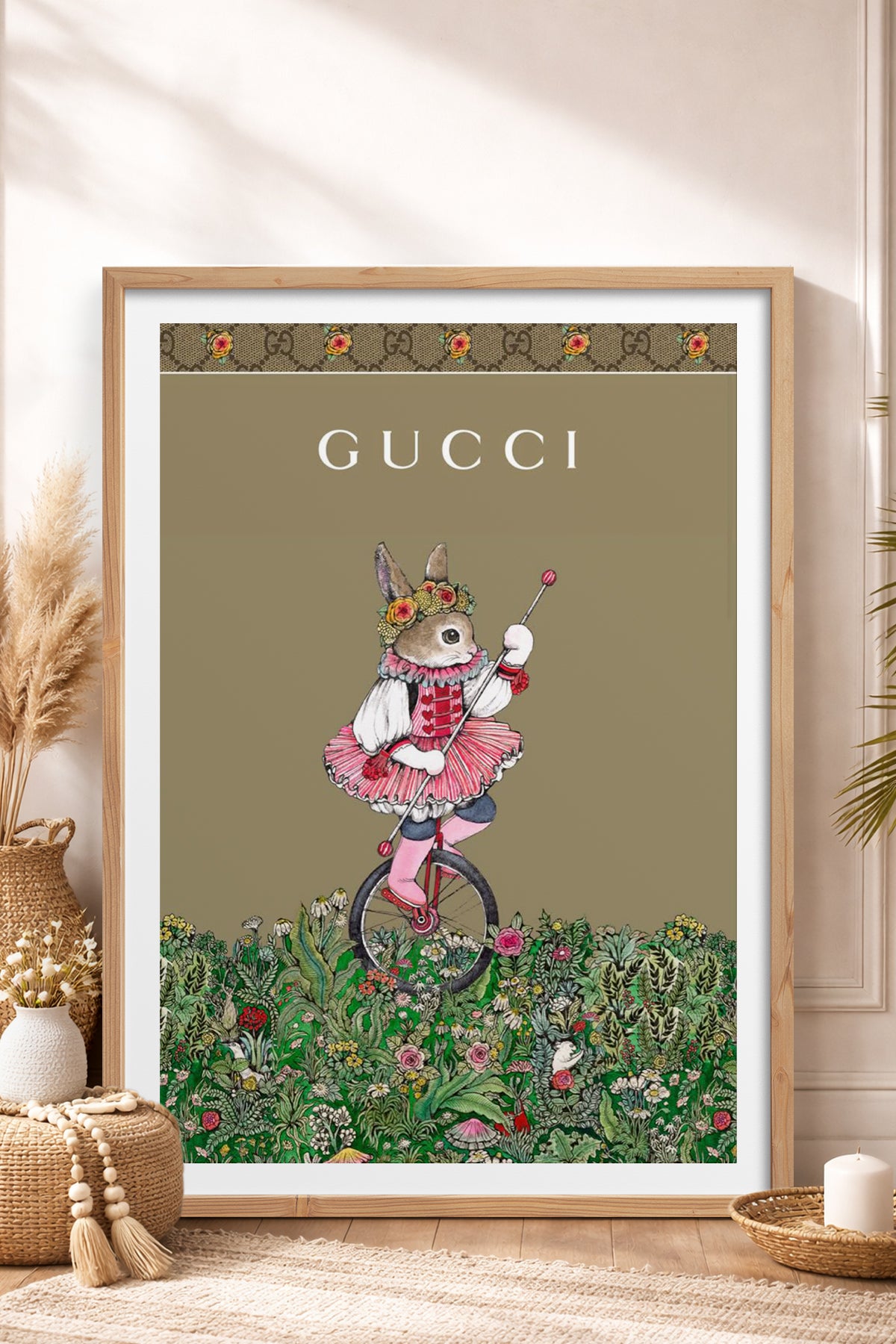 HOMEPACK Ahşap Çerçeveli Tablo Çerçeveli Poster Sanatsal Modern Duvar Dekoru TK-1421